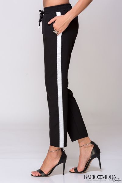 Pantaloni Bacio Di Moda White Stripe COD: 1607